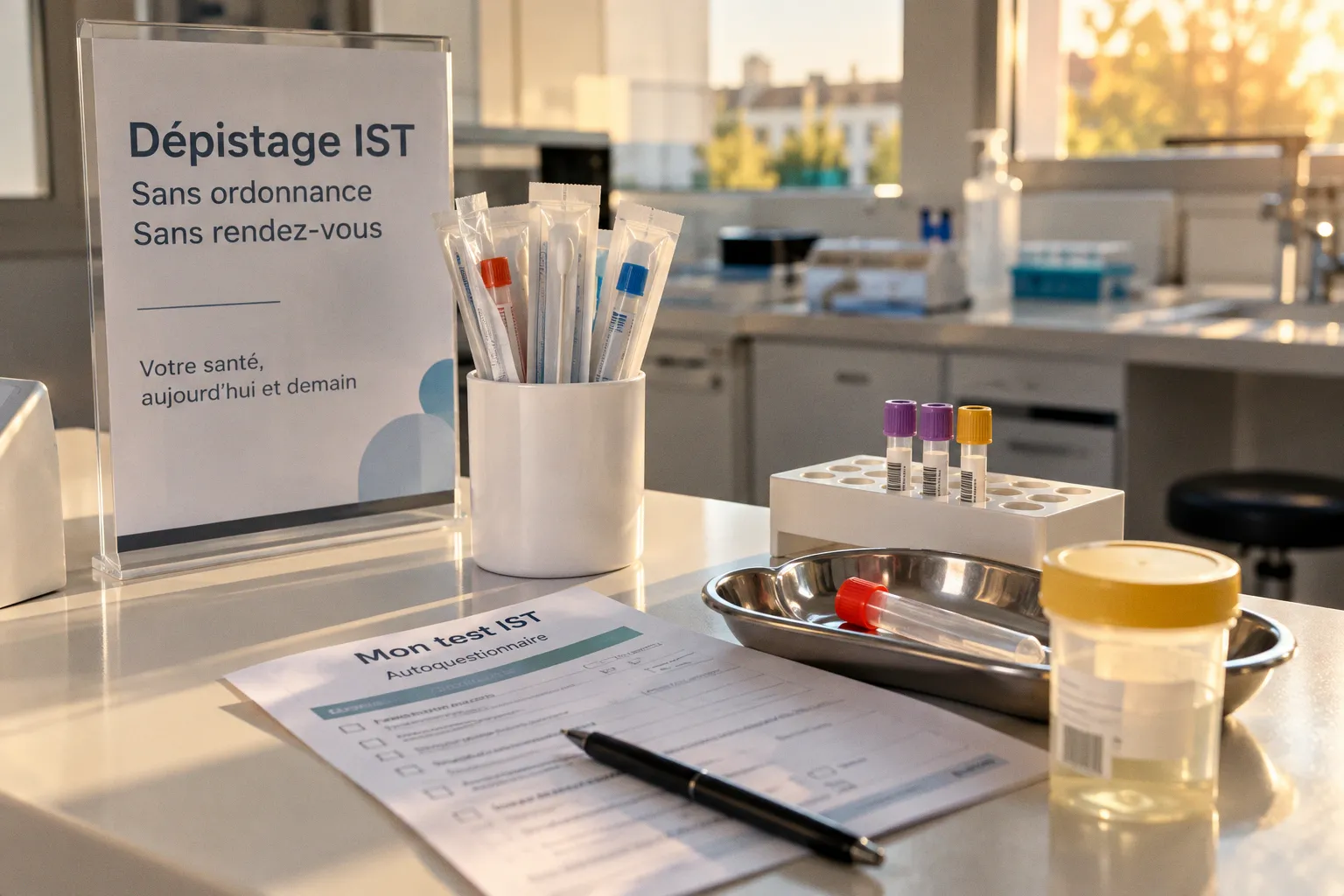 Dépistage IST sans ordonnance : accès direct au laboratoire