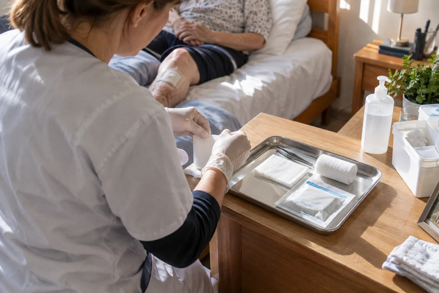 Pansement complexe à domicile : les étapes du protocole